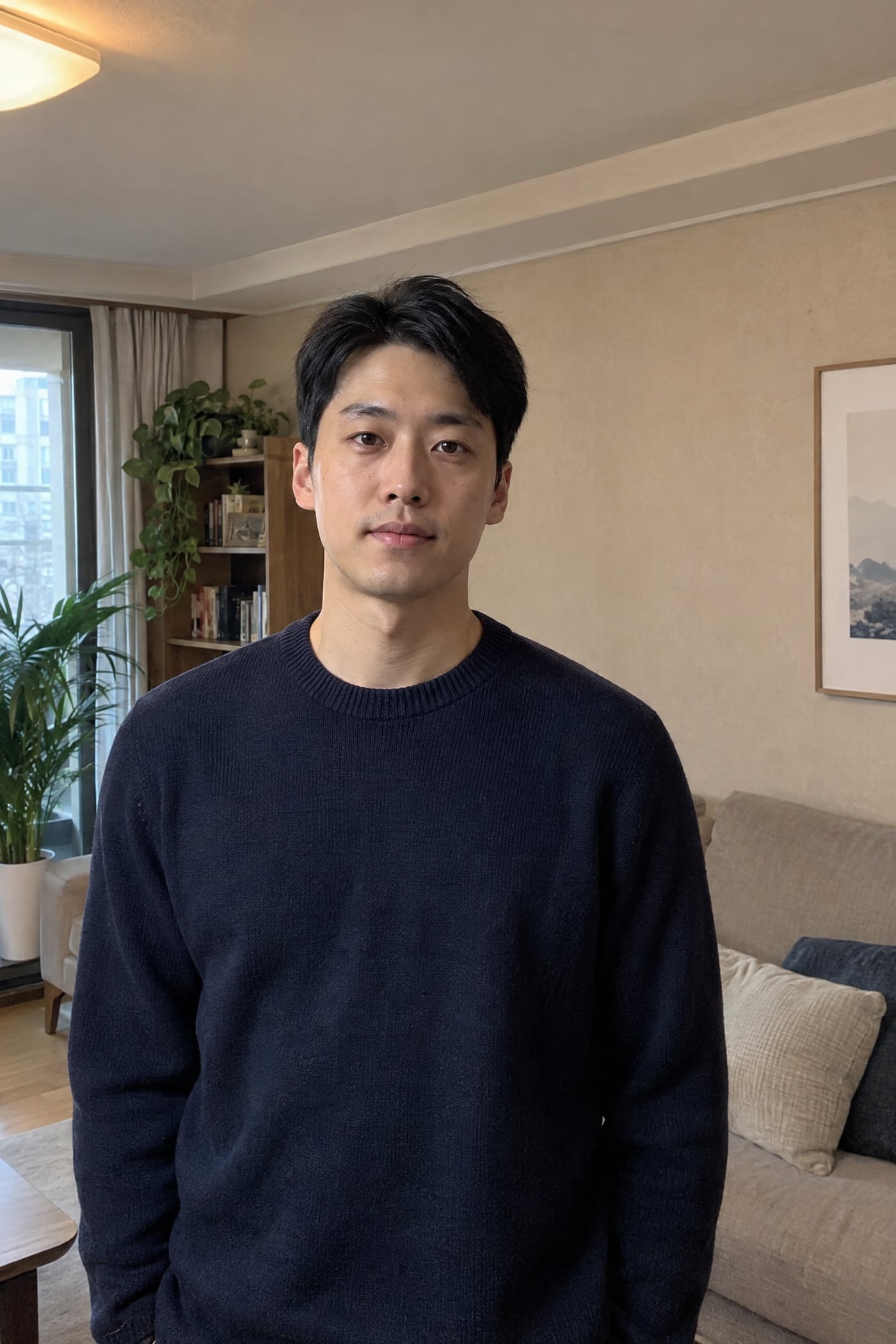 거실에서 찍은 원본 사진